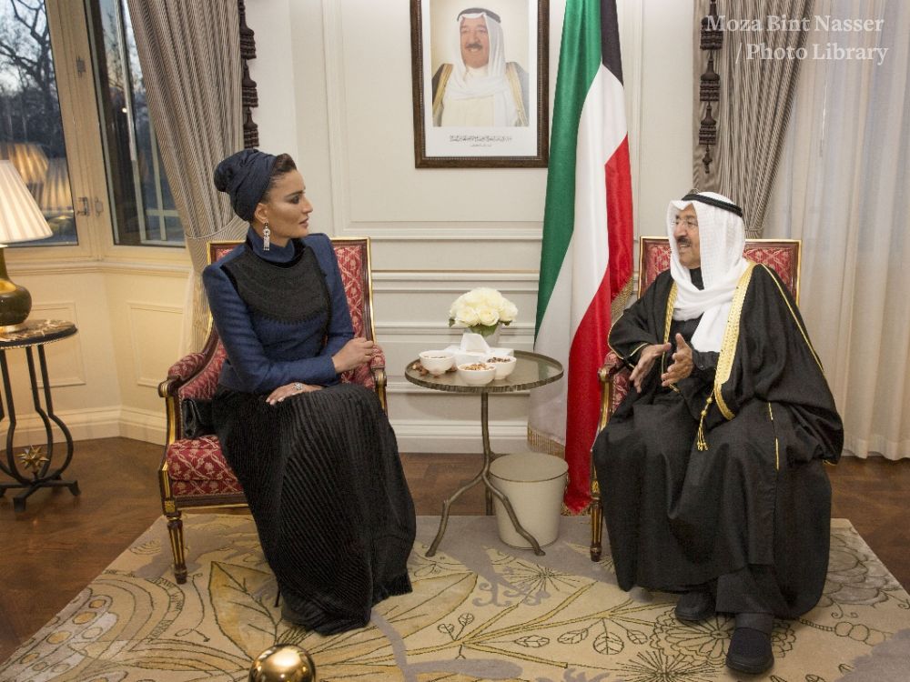 His Highness the Emir of Kuwait meets HH Sheikha Moza His Highness the Emir of Kuwait meets HH Sheikha Moza