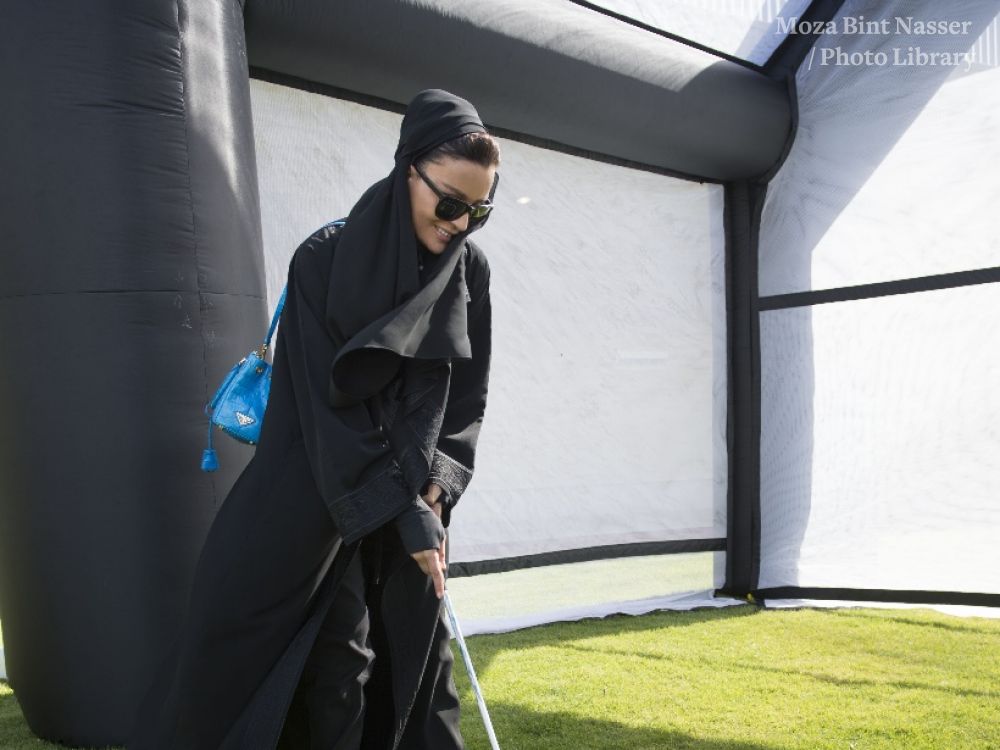 HH Sheikha Moza Participates in Sports Day activities at Educaton City HH Sheikha Moza Participates in Sports Day activities at Educaton City
