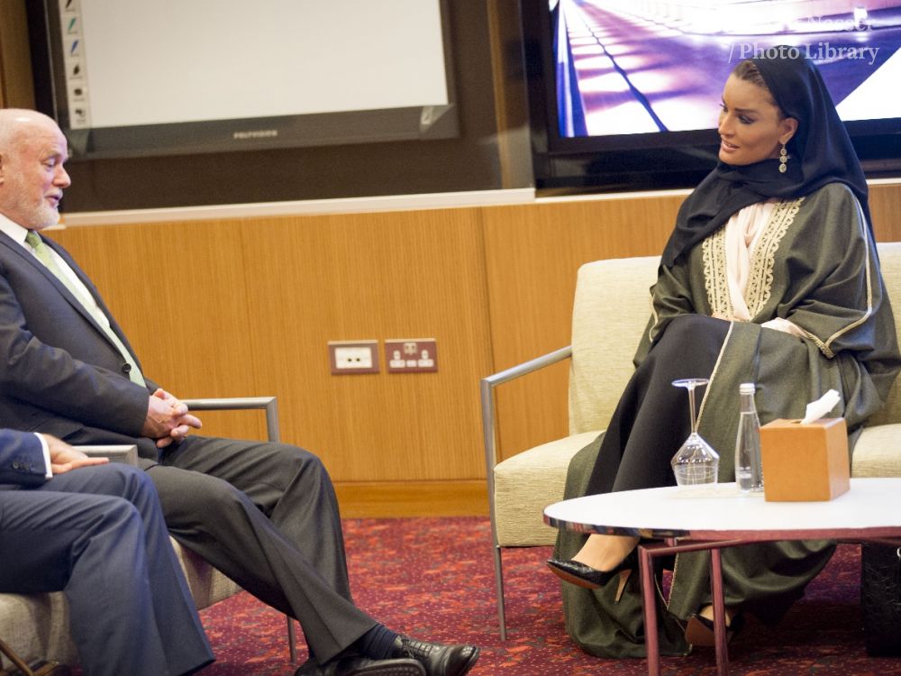 HH Sheikha Moza Meets President of United Nations General Assembly HH Sheikha Moza Meets President of United Nations General Assembly