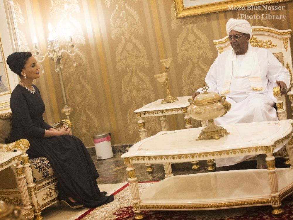 HH Sheikh Moza Meets President Of Sudan HH Sheikh Moza Meets President Of Sudan