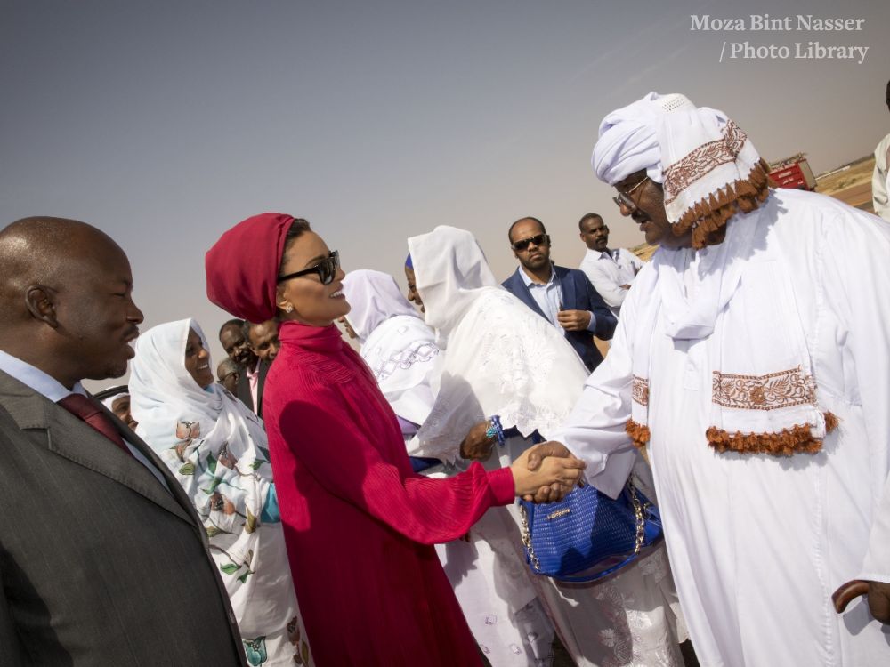 HH Sheikha Moza Visits Education And Employment Projects In North Kordofan, Sudan HH Sheikha Moza Visits Education And Employment Projects In North Kordofan, Sudan