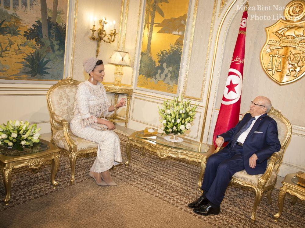 HH Sheikha Moza Bint Nasser Meets President Of Tunisia And Visits Silatech Projects HH Sheikha Moza Bint Nasser Meets President Of Tunisia And Visits Silatech Projects